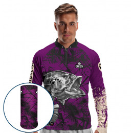 Combo Premium - Pro Elite Tucunaré Vida E Lenda - Pesca Esportiva - Camisa + Punho Luva + Máscara Premium DryUv50+