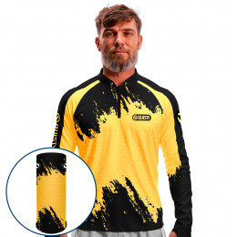 Combo Premium - Pro Elite Tambaqui Fisherman - Pesca Esportiva - Camisa + Punho Luva + Máscara Premium DryUv50+