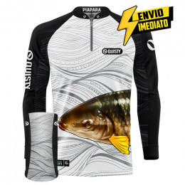Combo Premium - Pro Elite Piapara Pesca Esportiva - Camisa + Punho Luva + Máscara DryUv50 Envio Imediato