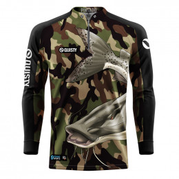 Camisa Premium - Pro Elite Pintado Pantanal Pesca Esportiva - DryUv50 + Punho Luva