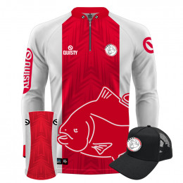 Super Combo Premium - Tambajax - Pesca Esportiva - Camisa + Punho Luva + Máscara Premium + Boné DryUv50+ 