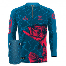 Combo Premium - Pro Elite Tucunaliver - Pesca Esportiva - Camisa + Punho Luva + Máscara Premium DryUv50+