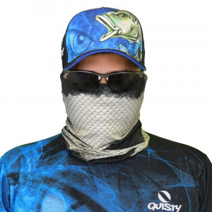 Máscara de Proteção Solar Tucunaré Azul Pesca Esportiva UV PROTECTION - Pesca Esportiva