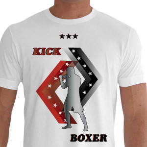 camiseta star kickboxing - Branca