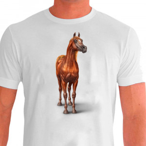 Camiseta Casual Cavalgada Árabe Alazão - 100% Dry Fit