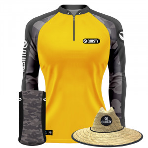 Super Combo VIP - Pro Elite Army Feminina Pesca Esportiva - Camisa + Punho Luva + Máscara Premium + Chapéu DryUv50+