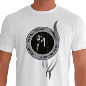 Camiseta de Muay Thai Arte dos Livres - Branca