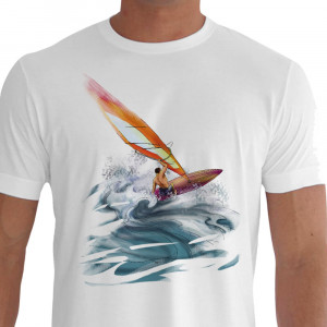 Camiseta Batida Windsurf - branca