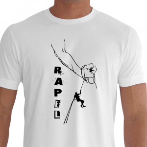 Camiseta Braço Forte Rapel - branca