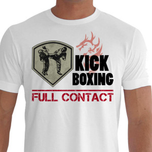 Camiseta Combat Sport Kickboxing - Branca