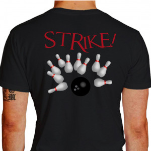 Camiseta - Boliche - Strike Boliche Costas Preta
