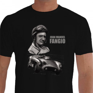 Lenda Juan Manuel Fangio Pilotando Mercedes-Benz 300 SLR - preta