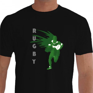 Camiseta MCHL PLAYER RUGBY - preto