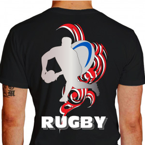 camiseta cams rugby - preta