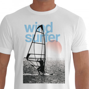 Camiseta Sol Windsurf - branca
