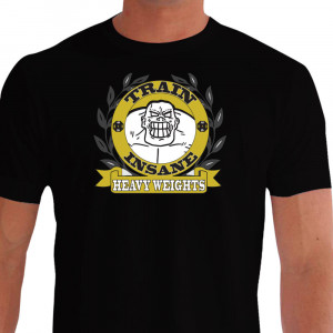 Camiseta Train Insane Musculação preta