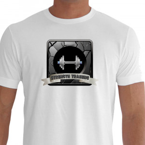 Camiseta TRAIN Musculação - branca