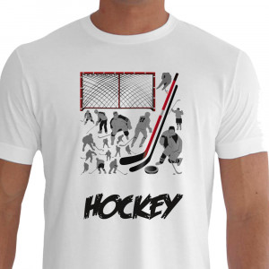 camiseta trez hockey branca