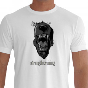 Camiseta URS Musculação Cor Única Branca