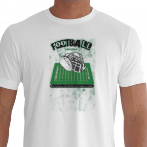 camiseta ads futebol americano - branca
