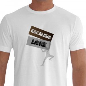 Camiseta - Escalada - Livre Tradicional Dois Extremos Escaladores Branca