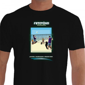 Camiseta BYNC CR Futevolei Preta - precisão, coordenação e dominio total
