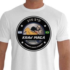 Camiseta CORPO Krav Maga - Branca