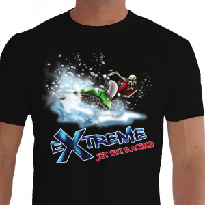 Camiseta - Jet Ski - Competidor Caveira Stand Up Moto Aquática Extreme Racing