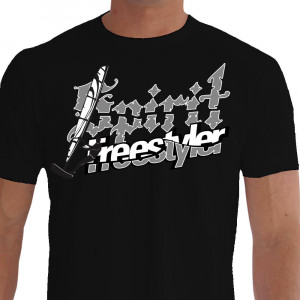 camiseta freestyle windsurf - preta