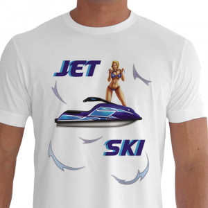 Camiseta - Jet Ski - Garota Girl Moto Aquática Stand Up