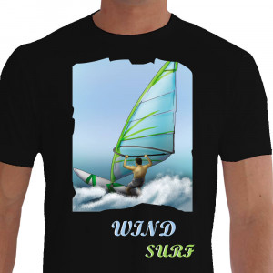 Camiseta GRL AT Windsurf - preta
