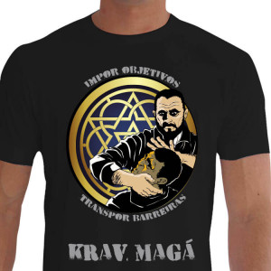 Camiseta IND Krav Maga - Preta