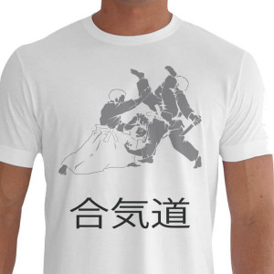 Camiseta - Aikido - Sensei Projeção Inimigos com Faca