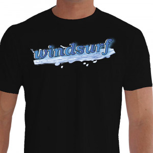 Camiseta KIJ Windsurf - preta