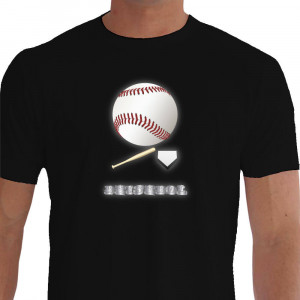 Camiseta - Beisebol - Bola Baseball Profissional Base Taco de Madeira Preta