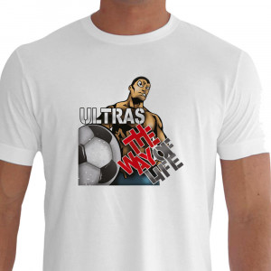 Camiseta - Futebol - Torcedor Linha de Frente Ultras The Way of Life - branca
