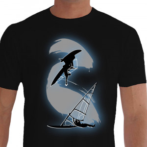 Camiseta LIVE FOR Windsurf - preta
