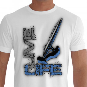 Camiseta LIVE LIVE Windsurf - branca