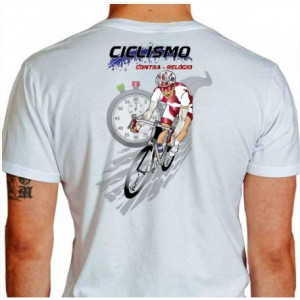 Camiseta - Ciclismo - Contra o Relógio Costas Branca