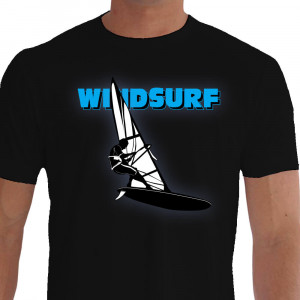 Camiseta Relaxation Windsurf - preta