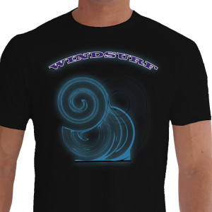 Camiseta Speed Windsurf - preta