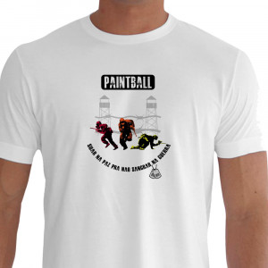 camiseta suar paintball - branca