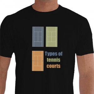 camiseta tenista tenis - preta
