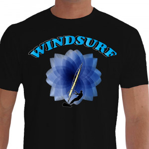 camiseta vets windsurf - preta