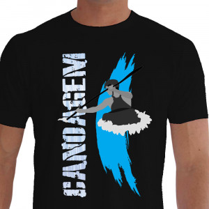 Camiseta - Canoagem - Texto Efeito de Água Canoeiro Equipamento Proteção