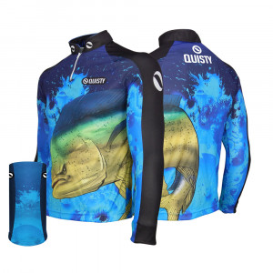 Combo Pro Elite Dourado Do Mar 2020 Pesca Esportiva Camisa + Máscara DryUv50+ 