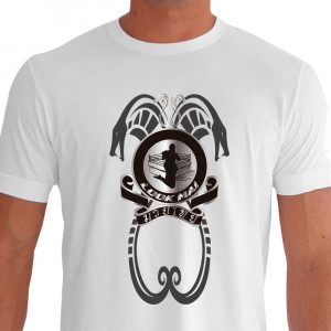 Camiseta de Muay Thai 2 Cobras Look Mai - Branca