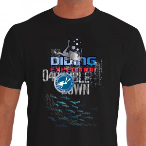 Camiseta de Mergulho Expedition - Algodão