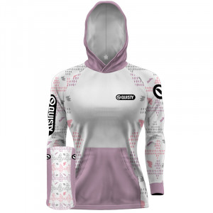 Combo Camisa com capuz hardy protection Traíra Branco + Máscara - PESCA ESPORTIVA DRYUV50 