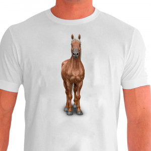 Camiseta Casual Cavalgada Quarto de Milha Baio - 100% Dry Fit